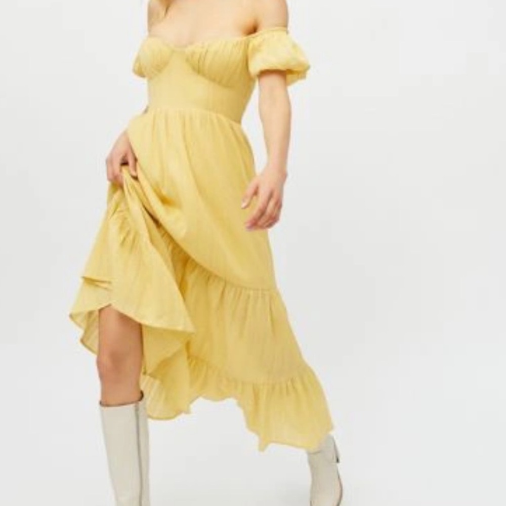 Urban outfitters dress size m yellow